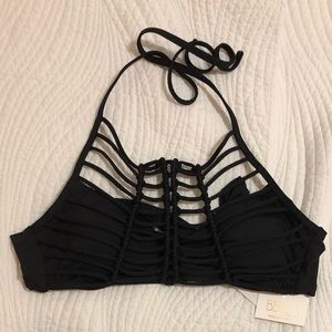 Becca by Rebecca Virtue Black Swim Top